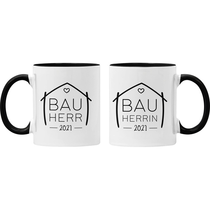 Кухоль для домовласників (2025, 2026), володіння будинком, церемонія завершення будівництва, заселення, будівельний майданчик, подарунок на день народження, будинок мрії, будівництво будинку, новий дім, ідея подарунка, подарунок для чоловіків та жінок (чо