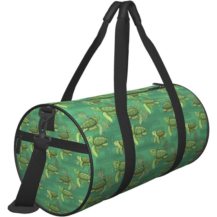 Спортивна сумка для фітнесу та подорожей з морським дизайном (водорості та морські черепахи), велика дорожня сумка для чоловіків та жінок, ідеальна для коротких поїздок та вихідних