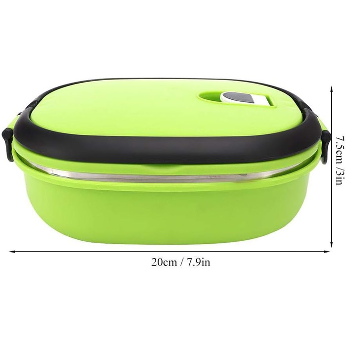 Термоланчбокс з нержавіючої сталі для пікніків (один рівень)