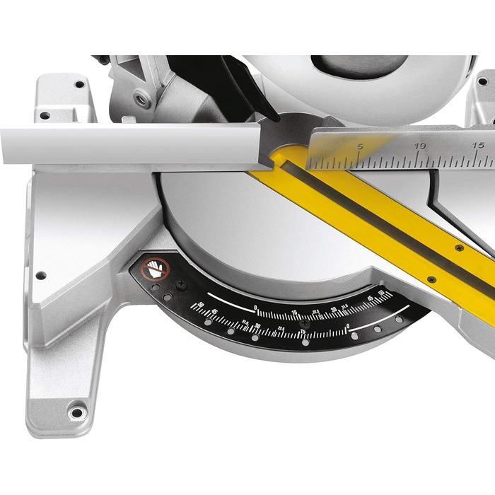 Панельна пила Dewalt 250 мм DWS778 (1850 Вт, регулювання косинки 50 вліво і вправо, максимальна глибина різання 85 мм, розміри пил