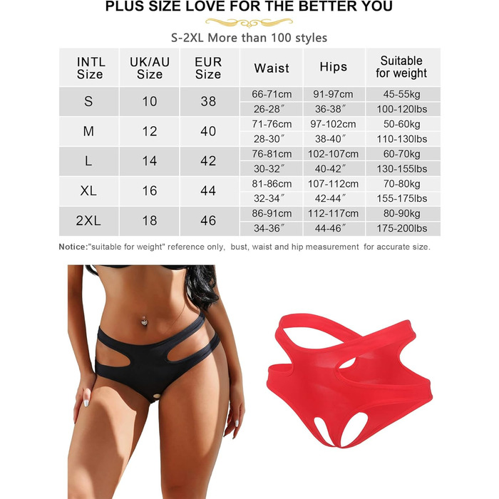 Жіночі міні‑стрінги Ouvert comeondear, розмір M