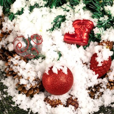 Різдвяні кульки 102 шт червоні Deuba