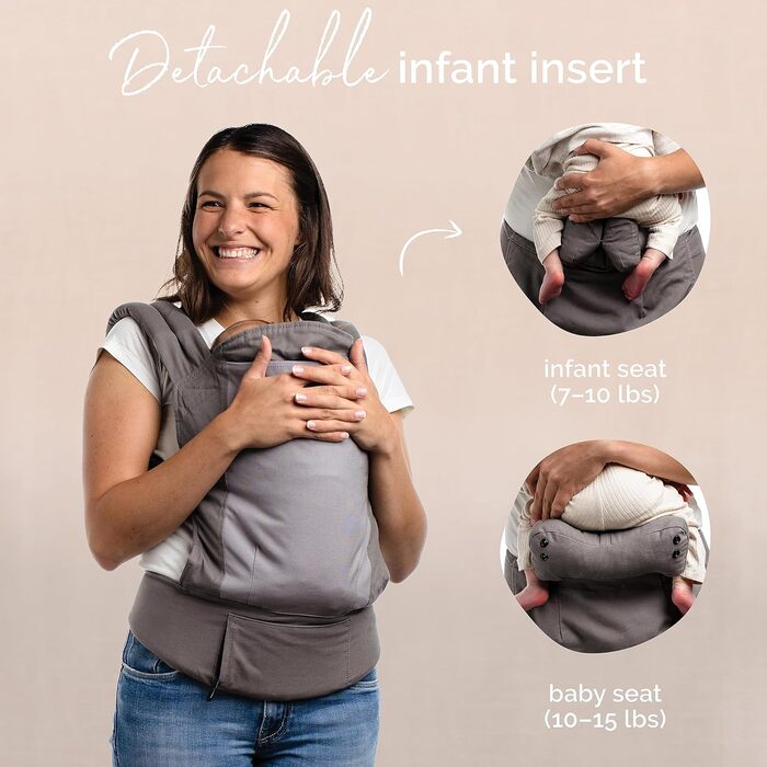 Люлька у вигляді рюкзака - носите дитину на животі або на спині, для немовлят від 3 кг до малюків до 20 кг