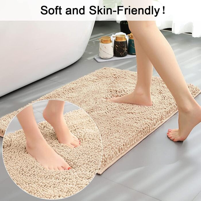 Комплект нековзних килимків для ванної, висока щільність водопоглинання, м&39яка мікрофібра, килимок для туалету, килимок для підставки для туалету, можна прати в пральній машині, комплект з 3 предметів (кольоровий)