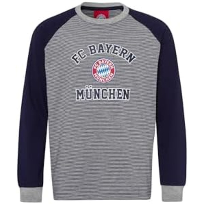 Піжама ФК Баварія Мюнхен Дитяча Смугаста Синьо-сіра 152