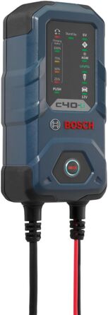 Зарядний пристрій Bosch C40-Li, 5 А, з функцією крапельного заряду - Автомобільний зарядний пристрій для свинцево-кислотних, AGM,