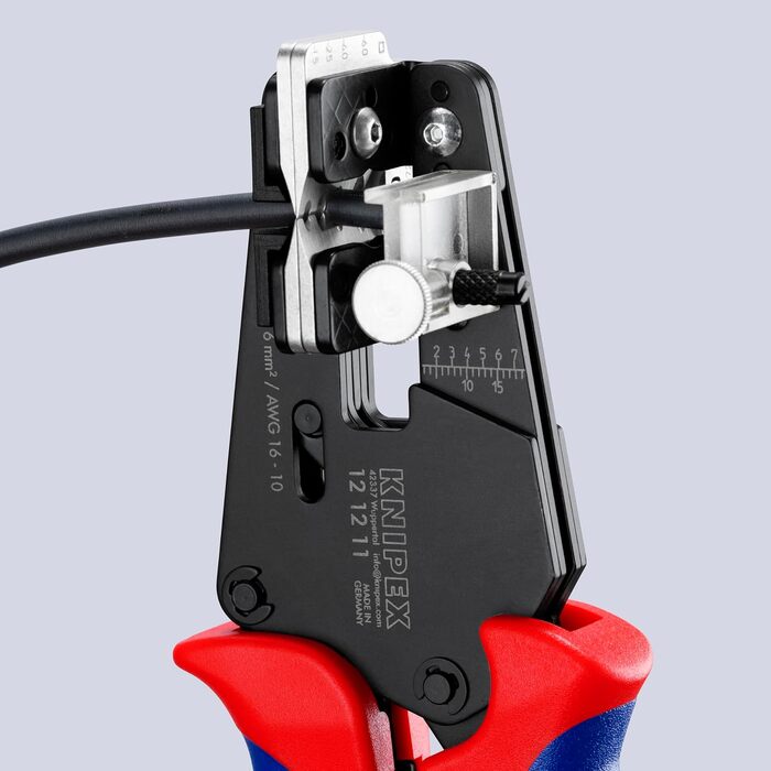 Прецизійні кліщі для зняття ізоляції KNIPEX з профільними ножами, 12 12 11