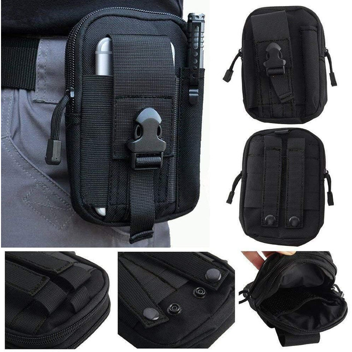 Універсальна багатоцільова ємність негабаритних EDC сумка Тактична сумка смартфон кобура пакет безпеки носити аксесуарів сумка рем