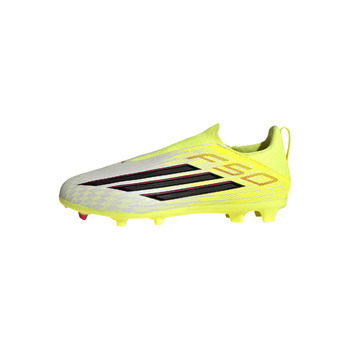 Футбольні бутси adidas Unisex Kids F50 League Laceless FG/MG, дитячі, 38 EU Team, Solar Yellow 2 Core Black, Lucid Red