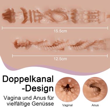 Секс-іграшка для чоловіків реалістична з 2 каналами задоволення, мастурбація для чоловіків секс справжній для чоловіків мастурбатор кишенькова секс-іграшка для чоловіків соло