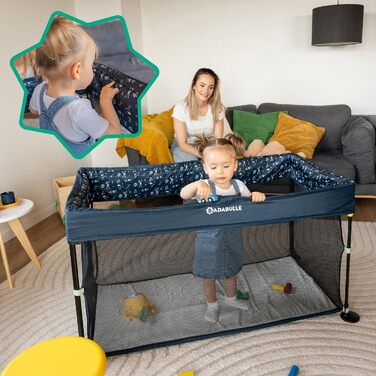 Дитяче ліжечко Badabulle Easy Clip з матрацом Компактне Легке складання та розбирання Від народження до 3 років