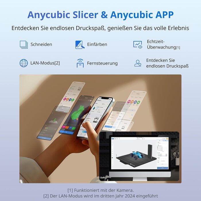 Принтер Anycubic Kobra 3, високошвидкісний друк 600 мм/с, високоточне автоматичне вирівнювання та автоматичне зміщення по осі Z, і