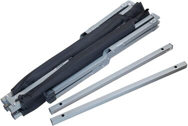 Розкладне ліжечко Grafner XL з сумкою для перенесення, вантажопідйомність до 150 кг, зручна тканина Oxford 600D чорного кольору, розкладне ліжко для гостей