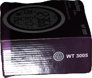 Цифровий настінний радіокерований годинник для ванної кімнати, пластик, сріблястий, Ø 147 x 79 мм, 3005