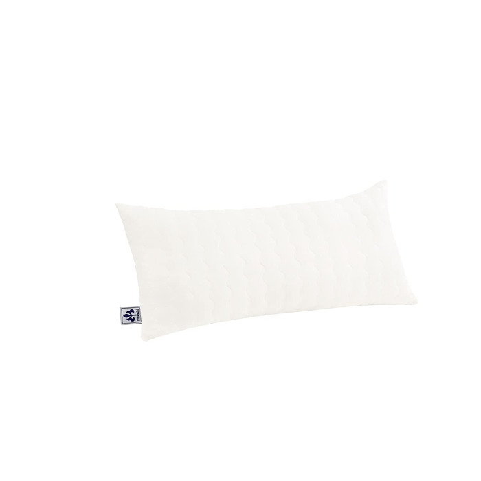 Подушка Irisette з мериносової вовни 40x80 см, наповнювач 100 натуральна вовна, клімат-регулювання, бавовняний чохол, сертифікована Oeko-Tex, вироблено в Німеччині 40 x 80