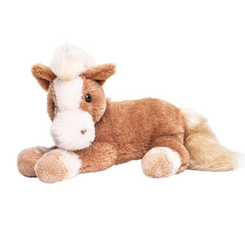 М'яка іграшка Uni-Toys - Конячка коричнева, лежача - 28 см