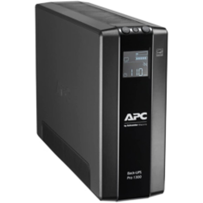 Резервний ДБЖ APC by Schneider Electric Back UPS PRO 900 ВА потужністю 900 ВА - BR900G-GR - включно зі страхуванням захисту пристрою вартістю 150 000 євро (5 функцій енергозбереження, багатофункціональний дисплей) (живлення 1300 ВА - модель MI, виходи IEC