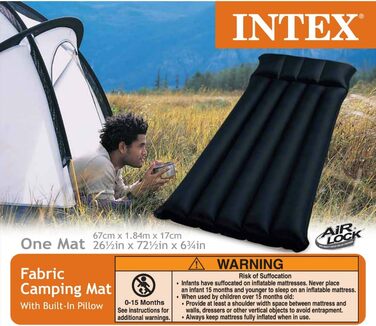 Матрац для кемпінгу Intex Uni Single, 184 x 67 x 17 см, 68797