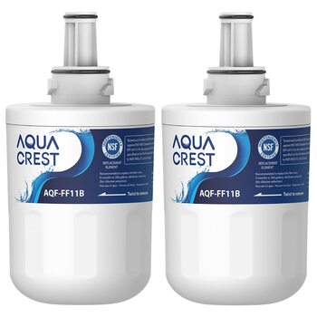 Фільтр для води AQUACREST AQF-FF11B, сумісний з Samsung Aqua Pure Plus DA29-00003G, DA29-00003B, DA29-00003A, DA97-06317A, DA61-00159A, HAFCU1/XAA, HAFIN2/EXP, APP100, WSS-1, WF289 (2 шт.) - набір з 2 фільтрів