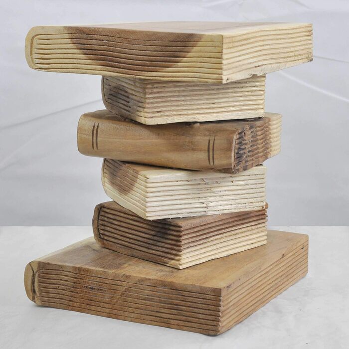 Табурет для книг, приставний столик, підставка для квітів, колонний стілець, тумбочка біля ліжка, квіткова колона (13435 - висота 31 см)