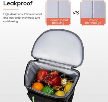 Рюкзак-холодильник TOURIT, легкий рюкзак, 28 л з відкривачкою для пляшок, вміщує 30 банок, чорний