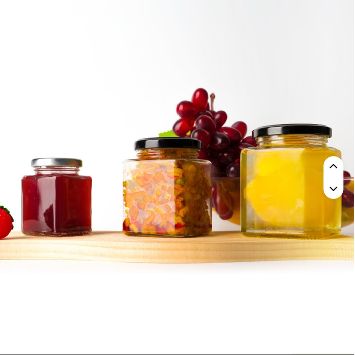 Банки для зберігання з кришками об&39ємом 280 мл, квадратні банки, банки для консервування, банки для варення, банки для меду, скляні контейнери, 24