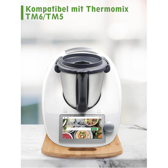 Розсувна дошка для Thermomix TM6 TM5, бамбукова ковзна дошка Дерев'яна швидкорухома дошка Slider Pad для кухонного комбайна Thermomix Vorwerk TM5 TM6 Аксесуари