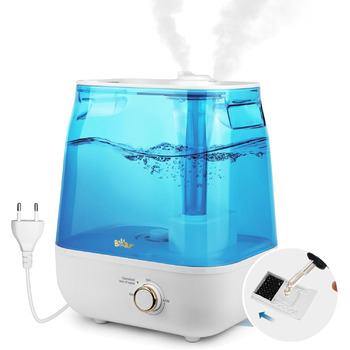 Зволожувач повітря Bear 2023 6 л з двома вихідними насадками, ергономічна ручка для перенесення, з піддоном для ароматерапії, розт