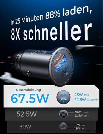 Прикурювач USB C автомобільний зарядний пристрій 12v USB адаптер автомобільний зарядний пристрій штекер автомобільний зарядний при