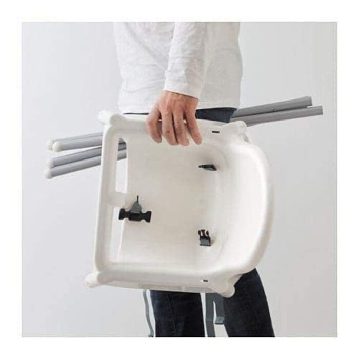 Стільчик для годування IKEA Antilop, білий, максимальне навантаження 15 кг, портативний, складаний, для дітей віком від 6 місяців