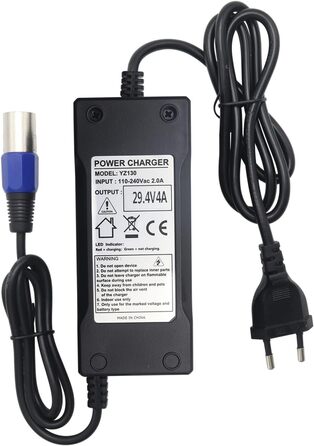 Зарядний кабель для блоку живлення Abakoo 117 Вт, як HP1202L2, для велосипедних акумуляторів 24 В