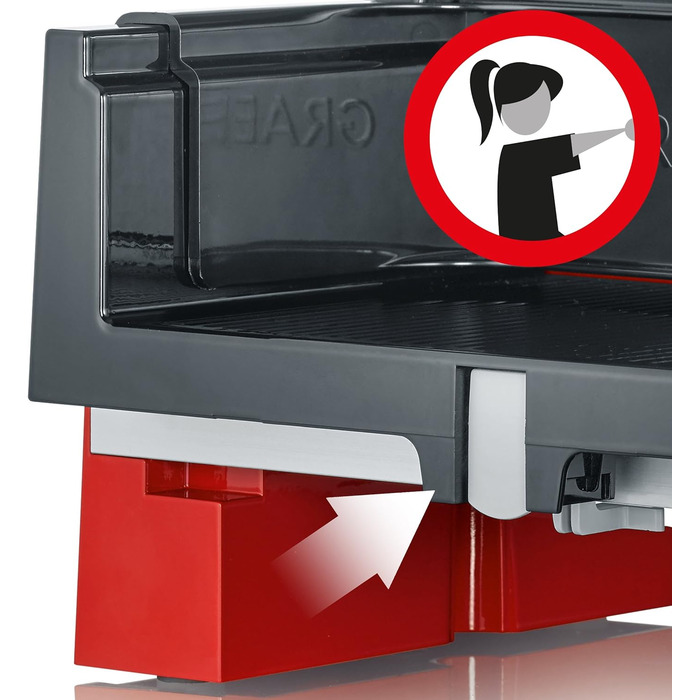 Нарізка для їжі Graef S10003, металева, червона