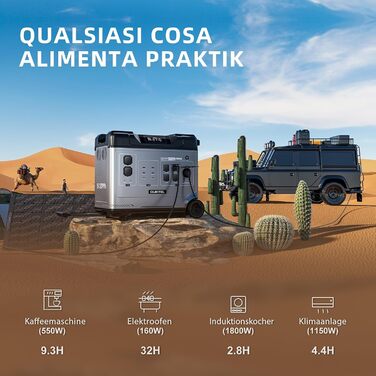 Сонячний генератор OUKITEL P5000 Pro із сонячною панеллю 500 Вт, електростанцією 5120 Втгод із 5 розетками змінного струму по 4000 Вт (пікова потужність 8000 Вт), швидкою зарядкою 1800 Вт, домашнім аварійним джерелом живлення, резервним акумулятором P5000