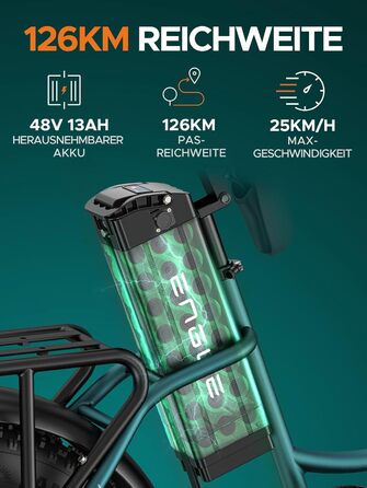 Чоловічий електровелосипед ENGWE з акумулятором 48 В 13 Аг, колесами 20 * 4,0 дюймів, 7-ступінчастою коробкою передач з РК-дисплеєм, двигуном 250 Вт та швидкістю 25 км/год, запасом ходу до 120 км L20/L20 Boost Black L20 BOOST