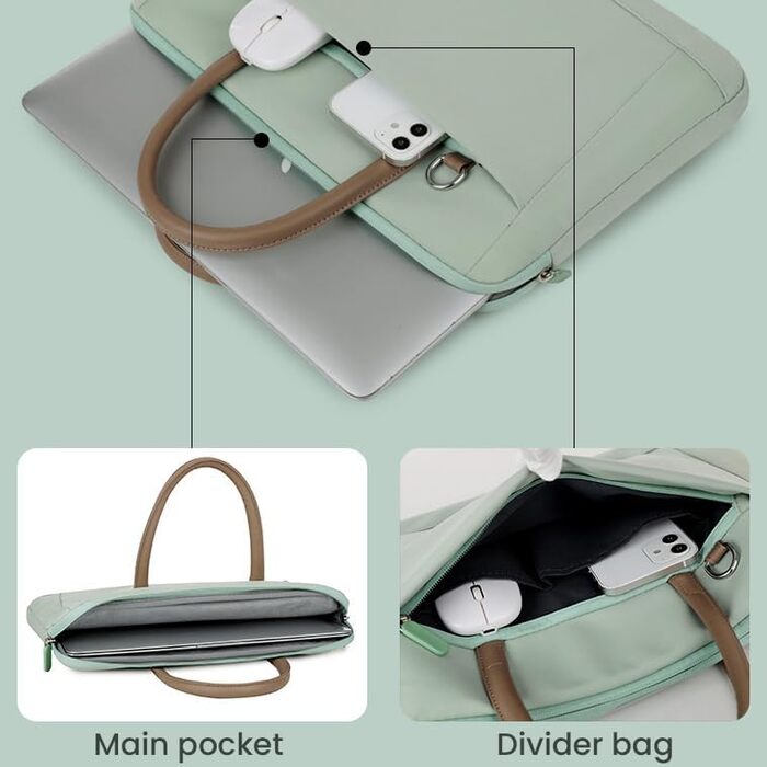 Сумка для ноутбука FUNSEED для чоловіків, 15 дюймів (38,1 см), поліестер, легка, міцна, робоча, для комп&39ютера, ноутбука, сумка-мессенджер, портфель для подорожей, офісу, чорна