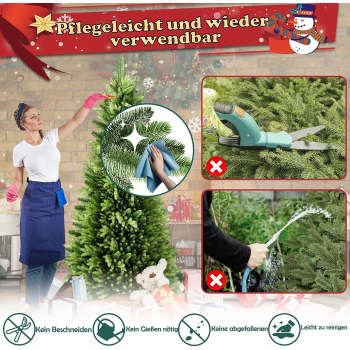 Штучна ялинка з підсвічуванням 225 см HENGMEI