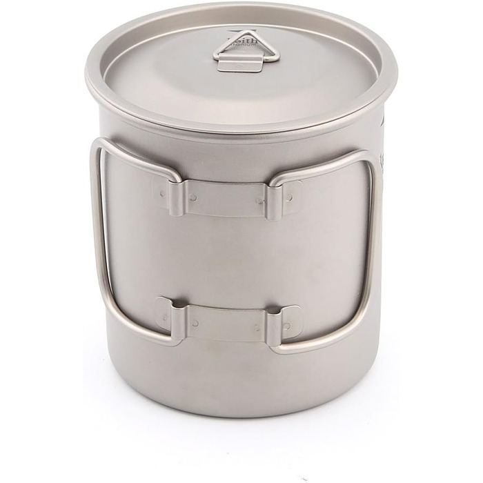 Титанова чашка для пиття Keith Ti3203, зі складними ручками, з одною стінкою, для активного відпочинку, кемпінгу, подорожей, досліджень, портативна, 400 мл