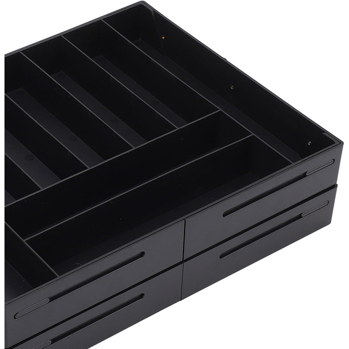 Багаторівневий розширюваний органайзер для столу Naroote, розширюваний органайзер для столу з міцного пластику, багатофункціональний для кухні (ЧОРНИЙ) чорний