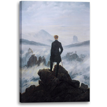 Друковані картини Полотно (40x60 см) Каспар Давид Фрідріх - Мандрівник над морем туману 40x60 см