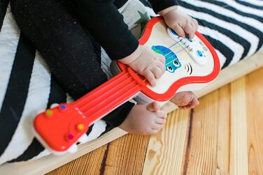 Дерев'яна музична іграшка Baby Einstein Hape Magic Touch Ukulele, 30 мелодій, 2 режими гри та регулювання гучності, від 12 місяців Ukulele Red