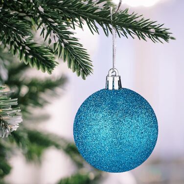 Різдвяні кульки набір із 100 шт бірюзовий Relaxdays