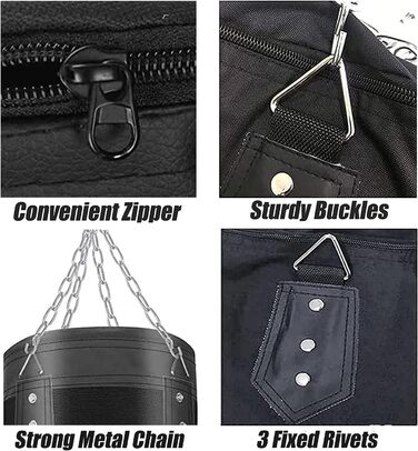 Важкий боксерський мішок для дорослих підлітків дітей з боксерською грушею в приміщенні / саду Набір боксерської груші з боксерськ