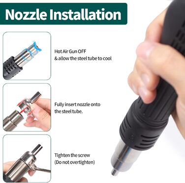 Паяльна станція гарячого повітря Паяльна станція 700 Вт для пайки та відпаювання SMD з регульованою температурою та об'ємом повітр