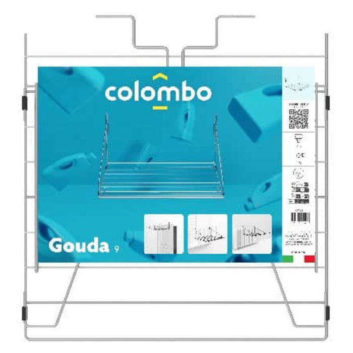 Сушарка для білизни навісна Colombo Gouda 9 (ST199)