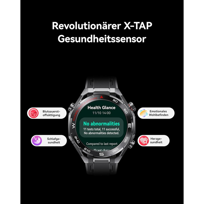 Розумний годинник HUAWEI Watch Ultimate 2, GPS, 20 атм, аналіз здоров&39я, емоційне благополуччя, здоровий сон, підводний зв&39язок на основі сонару, мобільні дзвінки з eSIM без смартфона, чорний. Автономний годинник Ultimate 2, чорний.