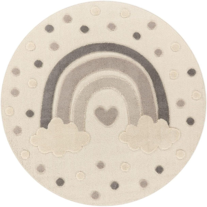 Дитячі килимки Килимок для дитячої кімнати Килимок для дитячої кімнати Ігровий килимок з коротким ворсом Sun Fluffy 3D, колір темн