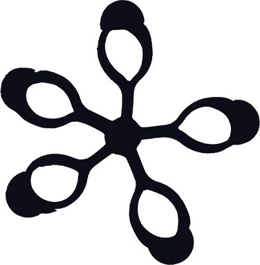 Еспандер для пальців AFH Тренажер для рук Набір з 3 шт. Міцний (зелений), дуже сильний (синій) та надзвичайно сильний (чорний)