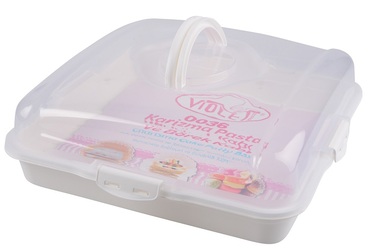 Тортівниця Violet House 0036 Каризма White 13х38х38 см (6900231)