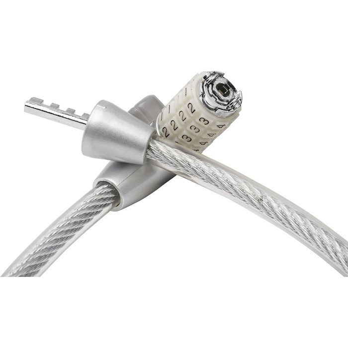 Велозамок Burg-Wchter спіральний з кодовим замком та підсвічуванням, модель 230 180 L з тримачем, захист від крадіжки, довжина 180 см, діаметр 12 мм, асортимент кольорів, довжина тримача 65 см