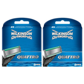 Клинки Wilkinson Sword 7007095E Quattro Plus, 16 шт.